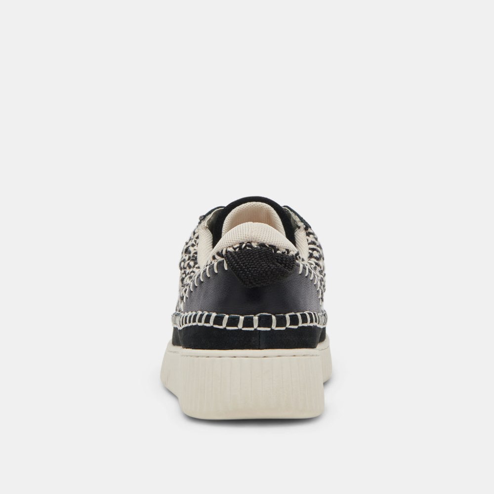 Dolce Vita Nicona Sneakers White Black Knit