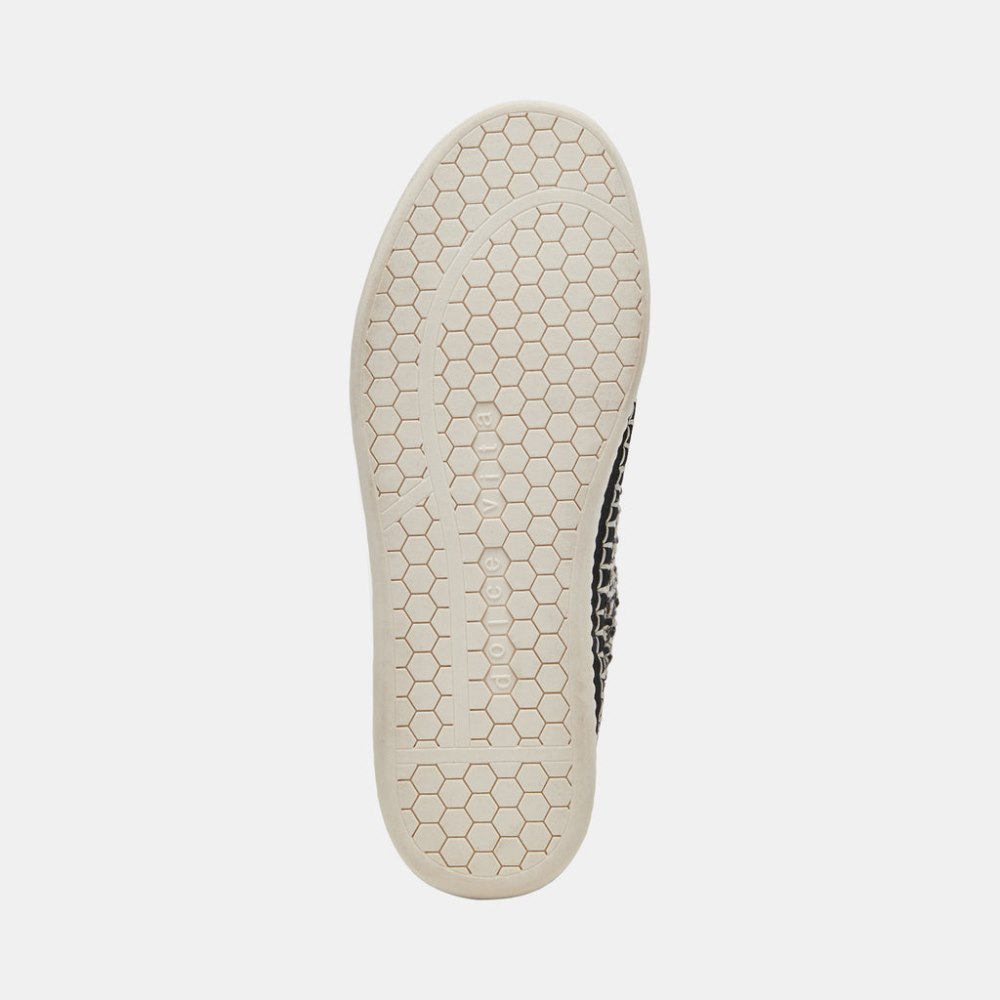 Dolce Vita Nicona Sneakers White Black Knit