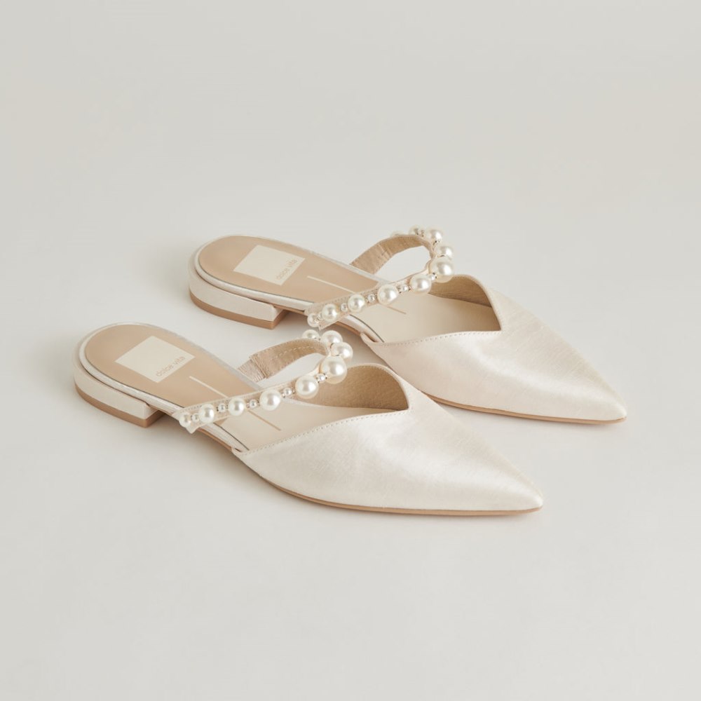 Dolce Vita Kanika Pearl Flats Vanilla Pearls