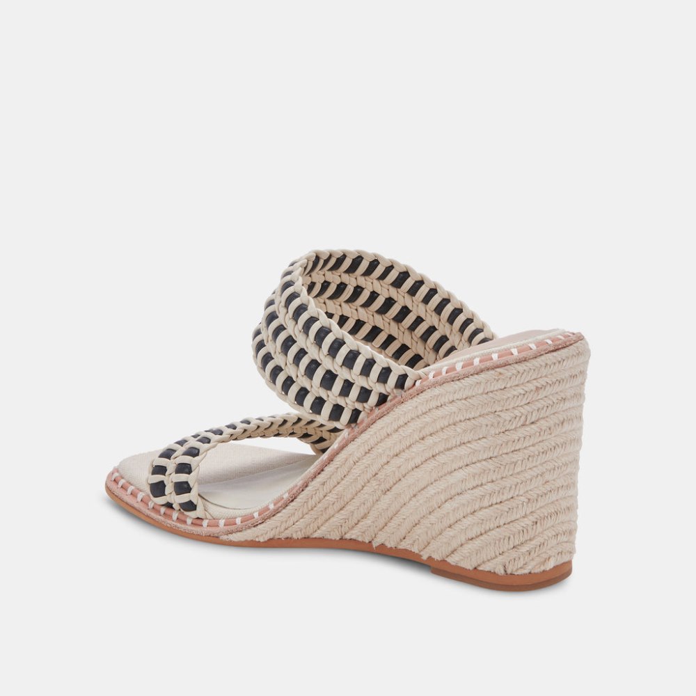 Dolce Vita Abigal Wedges Black White Stella