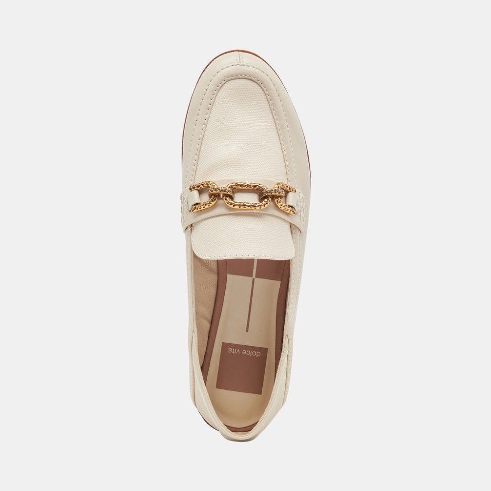 Dolce Vita Reign Flats Ivory Leather