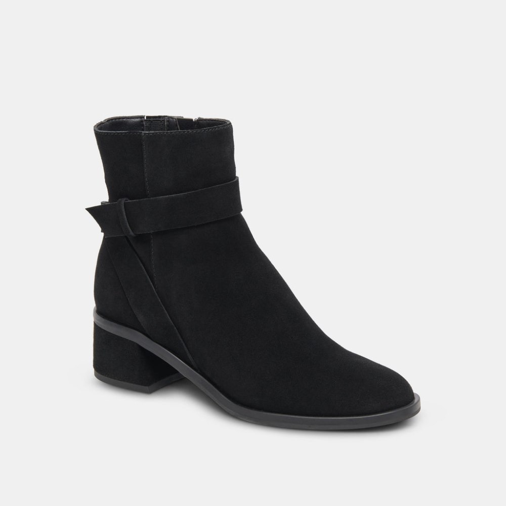 Dolce Vita Leland Booties Onyx Suede