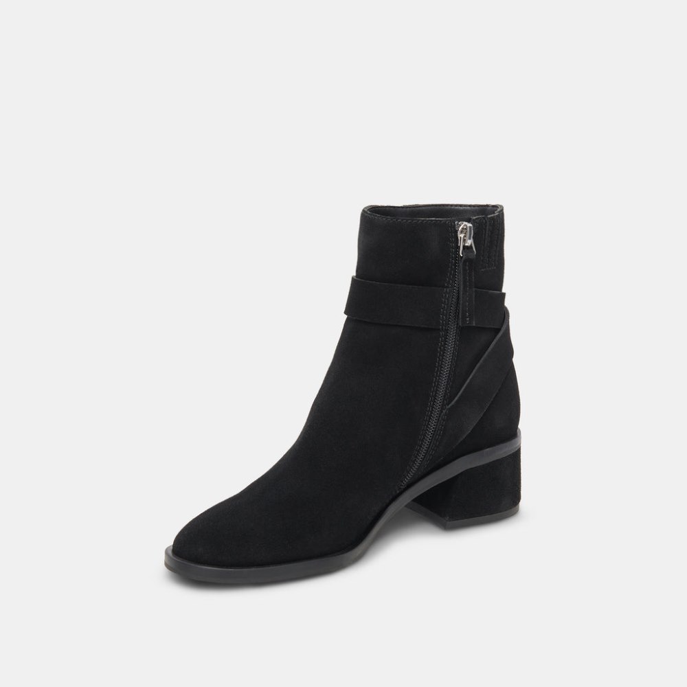 Dolce Vita Leland Booties Onyx Suede