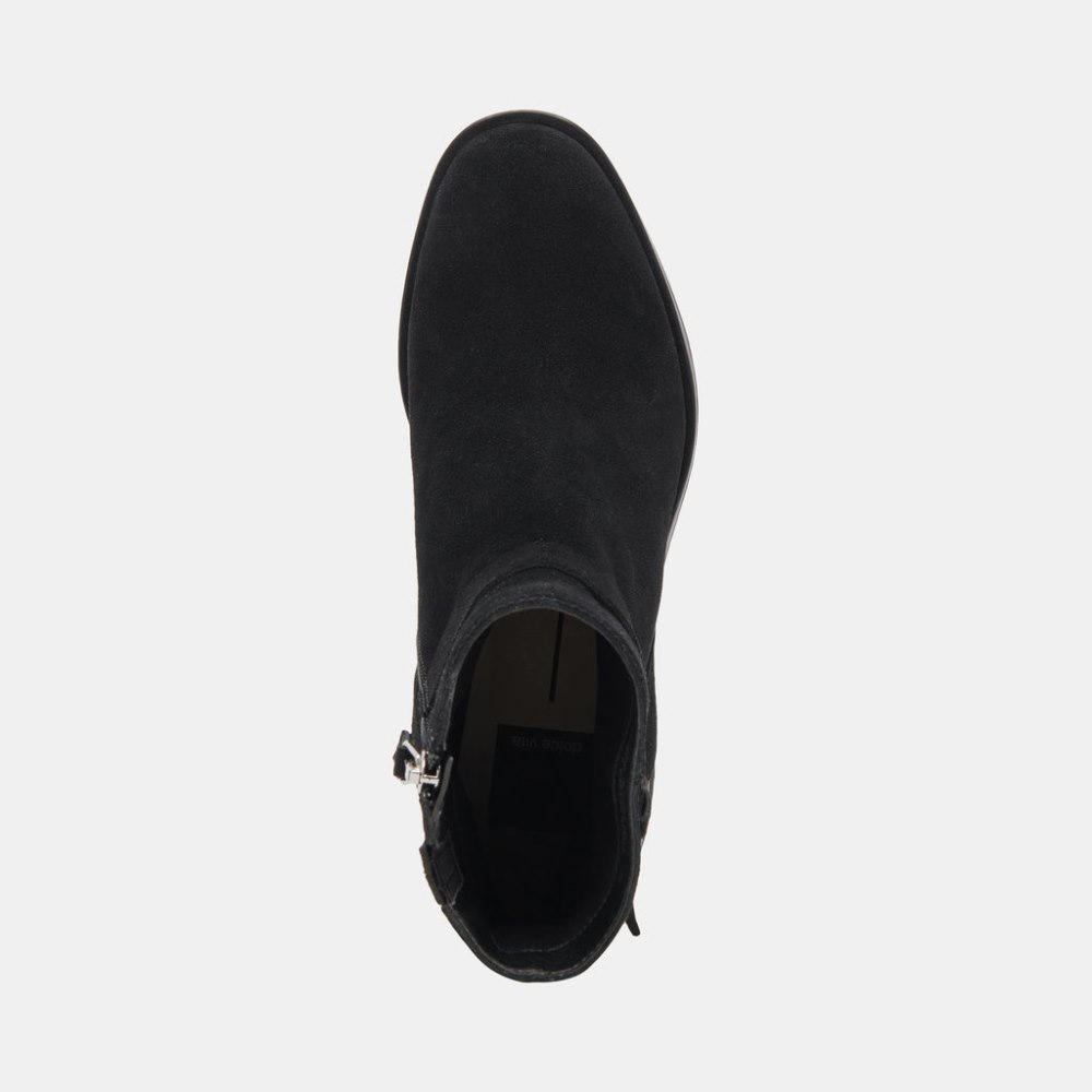 Dolce Vita Leland Booties Onyx Suede