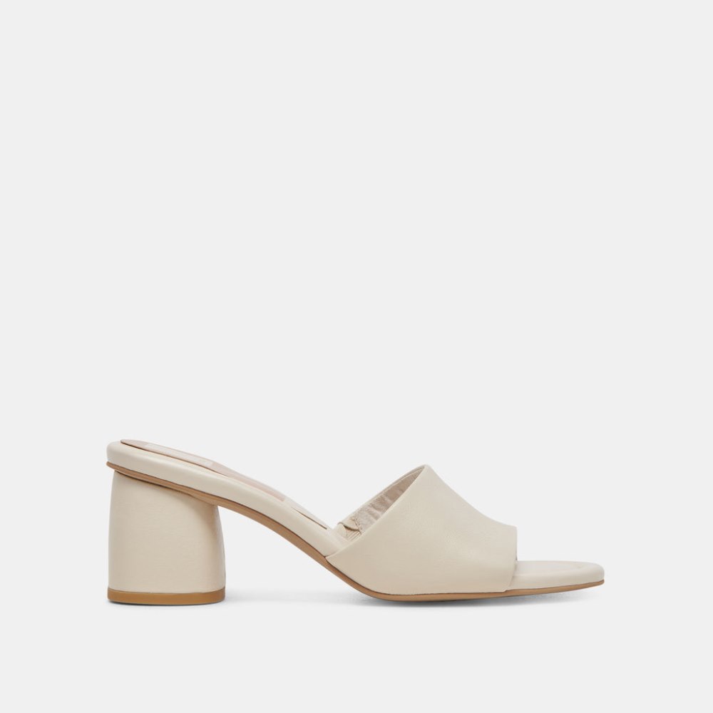 Dolce Vita Minny Dress Heels Ivory Leather
