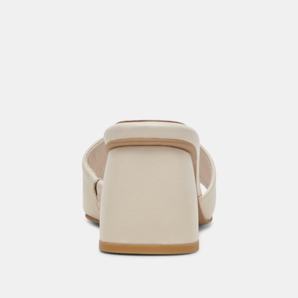 Dolce Vita Minny Dress Heels Ivory Leather