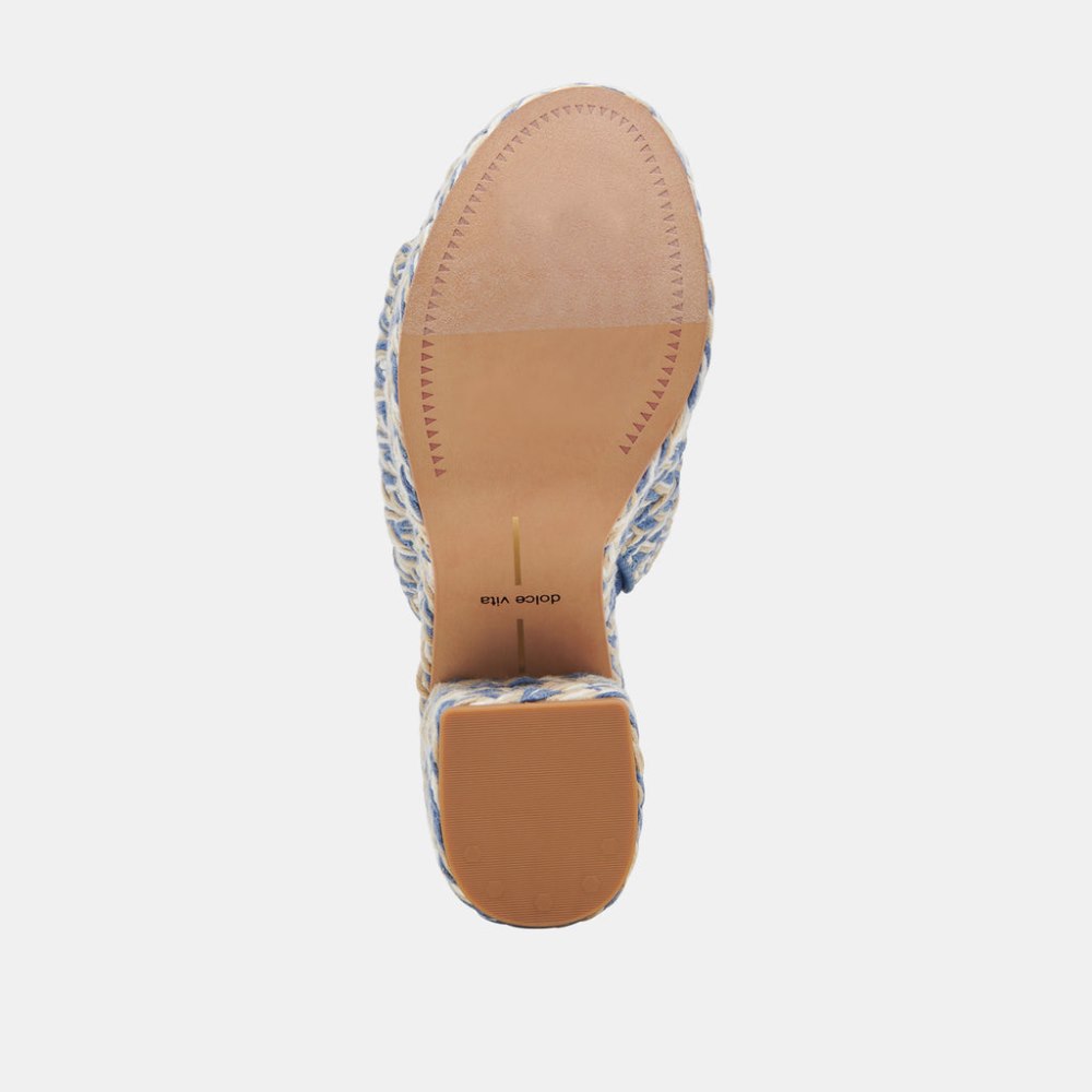 Dolce Vita Lady Heels Blue Multi Woven