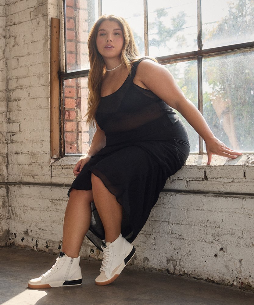 Dolce Vita Zohara Sneakers White Black Leather