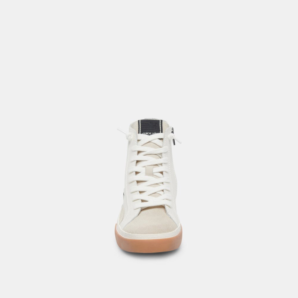 Dolce Vita Zohara Sneakers White Black Leather