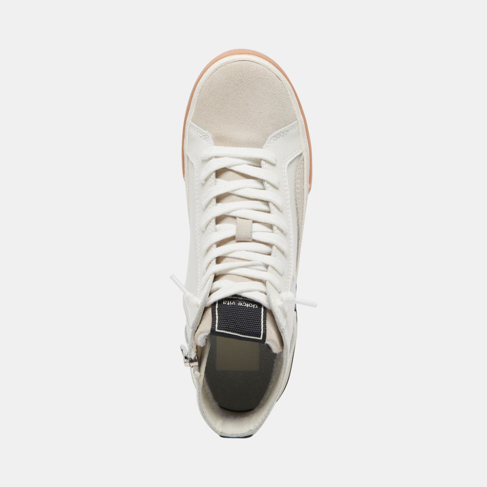 Dolce Vita Zohara Sneakers White Black Leather
