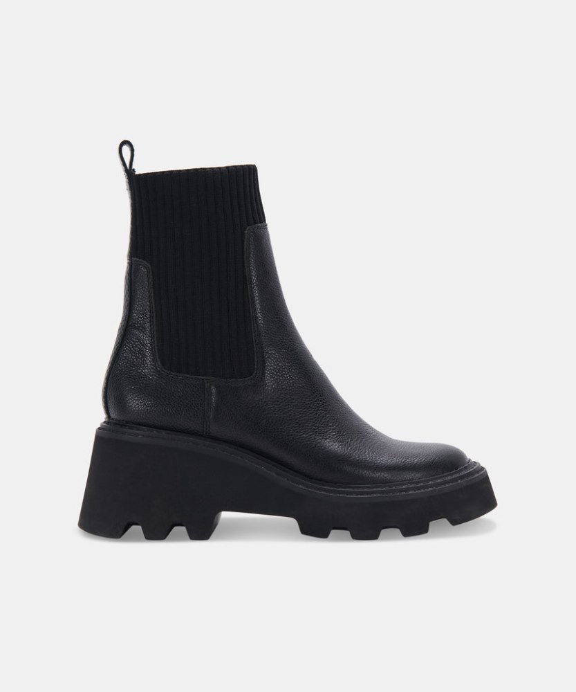 Dolce Vita Hoven Boots Black Leather