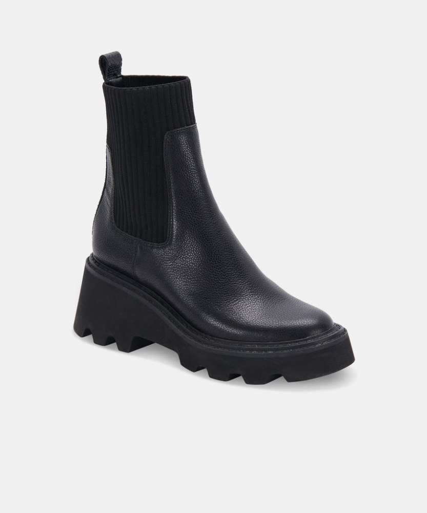 Dolce Vita Hoven Boots Black Leather