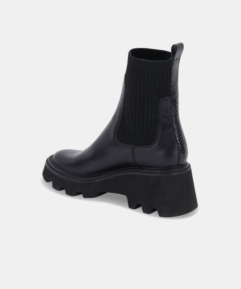 Dolce Vita Hoven Boots Black Leather