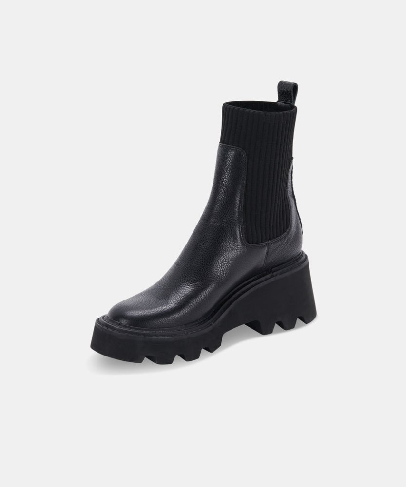 Dolce Vita Hoven Boots Black Leather