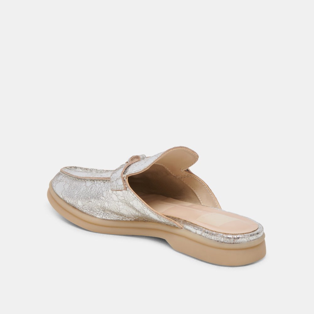 Dolce Vita Lasail Flats Silver Distressed Leather
