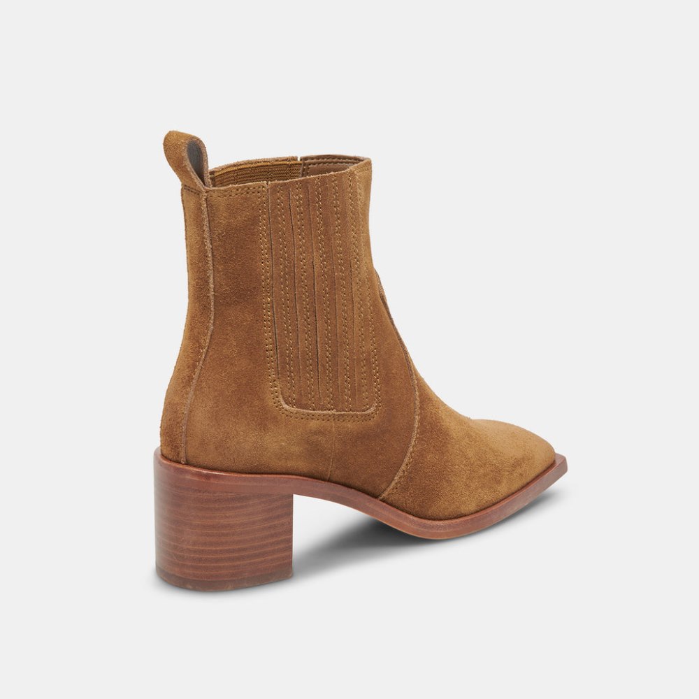 Dolce Vita Irnie Booties Tobacco Suede