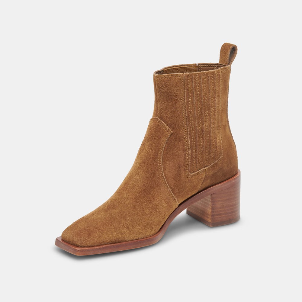 Dolce Vita Irnie Booties Tobacco Suede