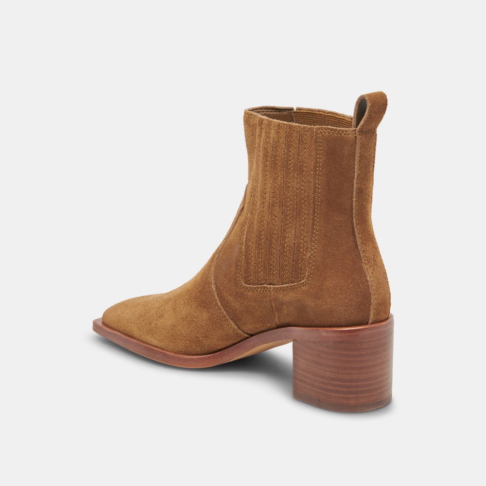 Dolce Vita Irnie Booties Tobacco Suede