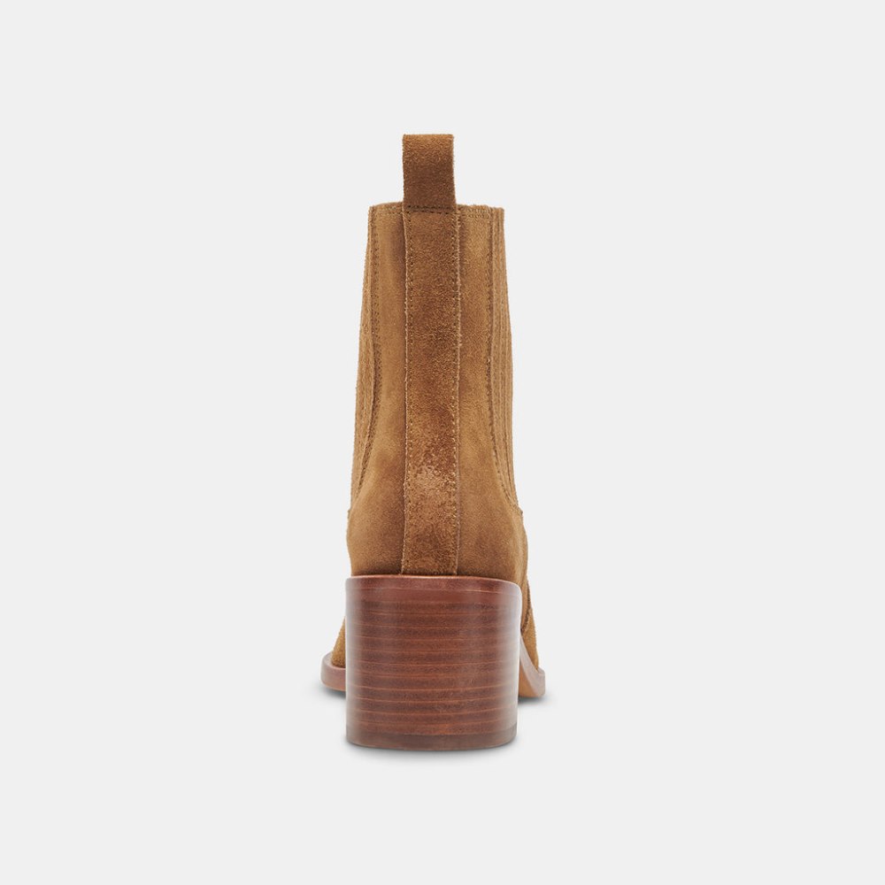 Dolce Vita Irnie Booties Tobacco Suede