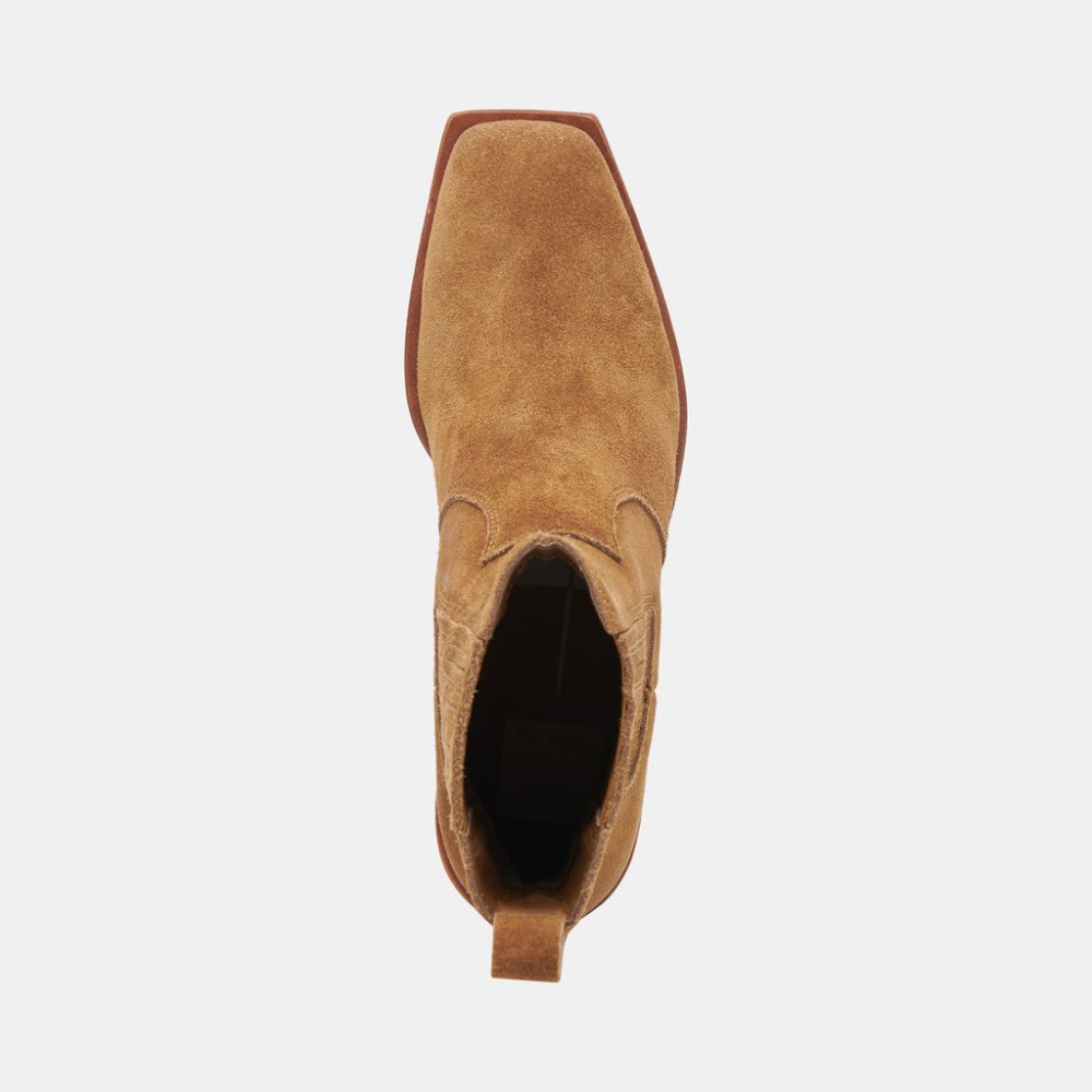 Dolce Vita Irnie Booties Tobacco Suede