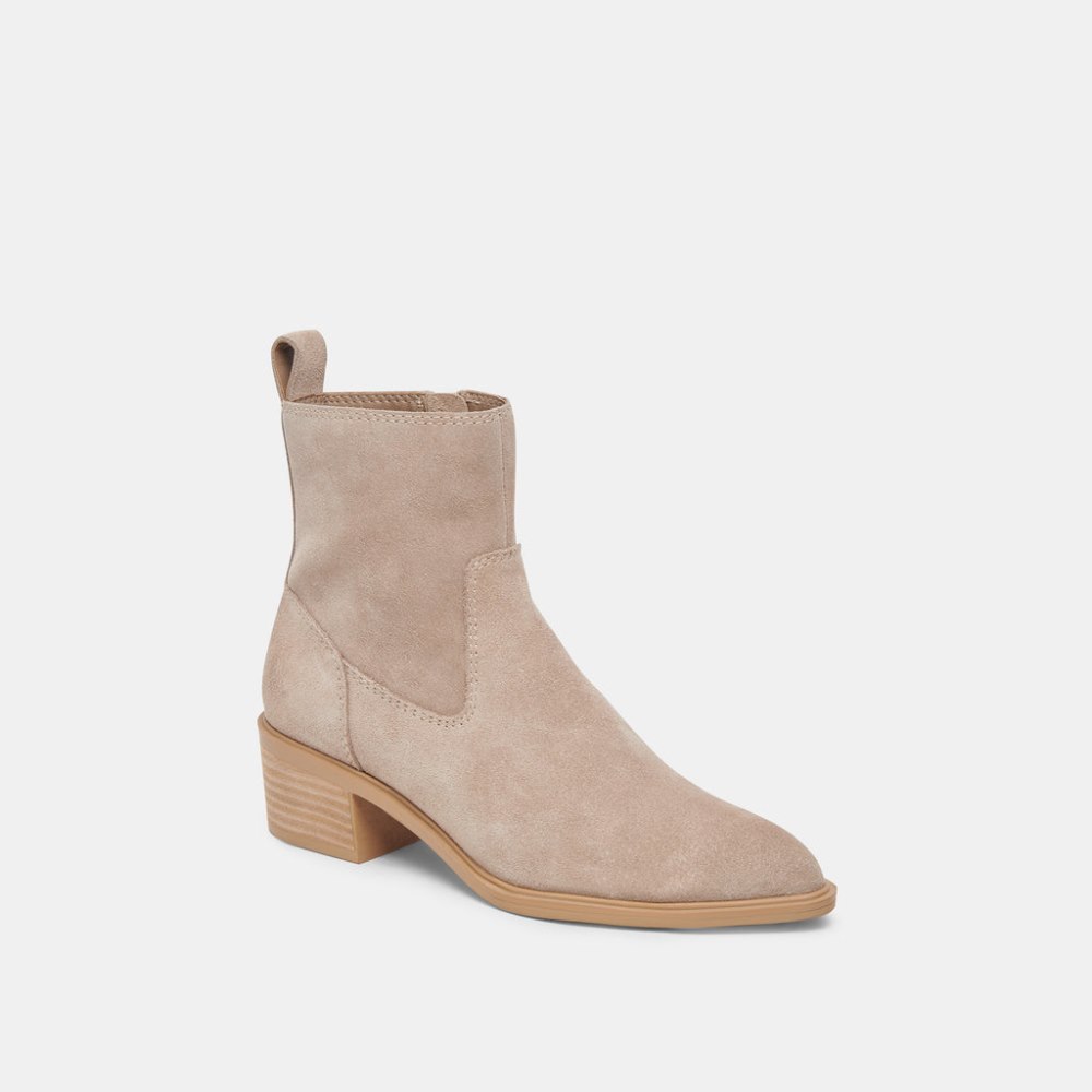Dolce Vita Bili H2o Booties Taupe Suede