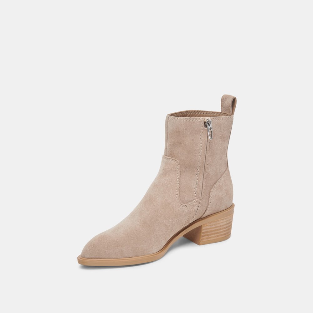 Dolce Vita Bili H2o Booties Taupe Suede