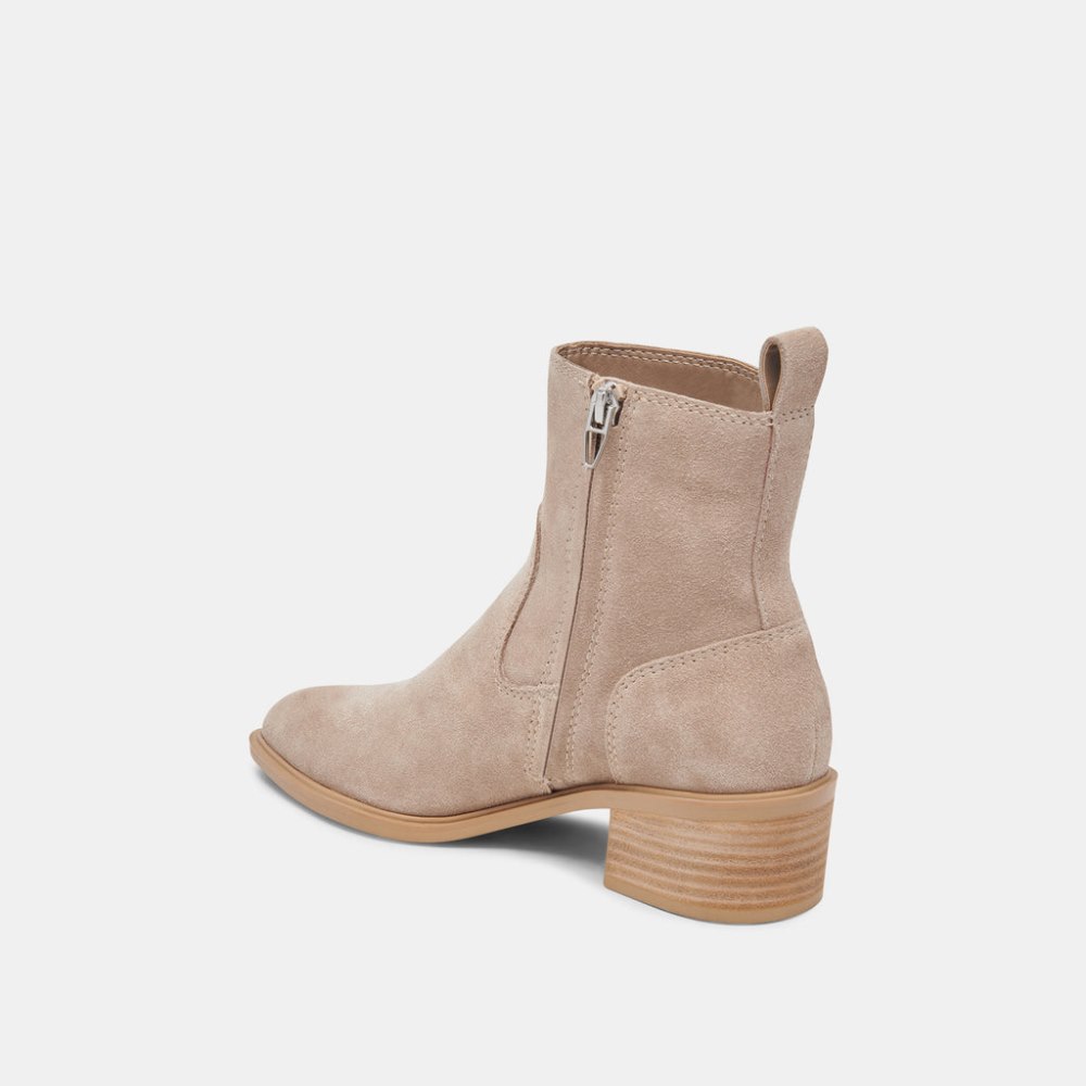 Dolce Vita Bili H2o Booties Taupe Suede