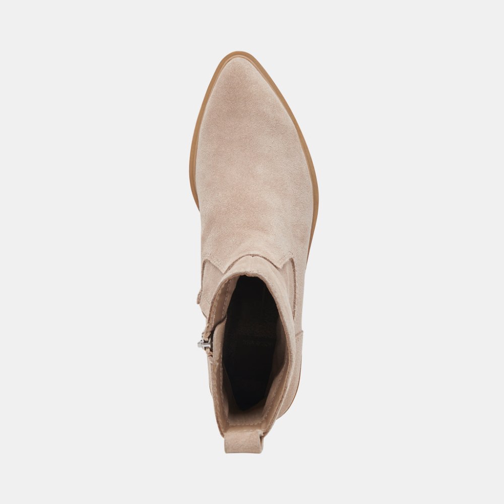 Dolce Vita Bili H2o Booties Taupe Suede