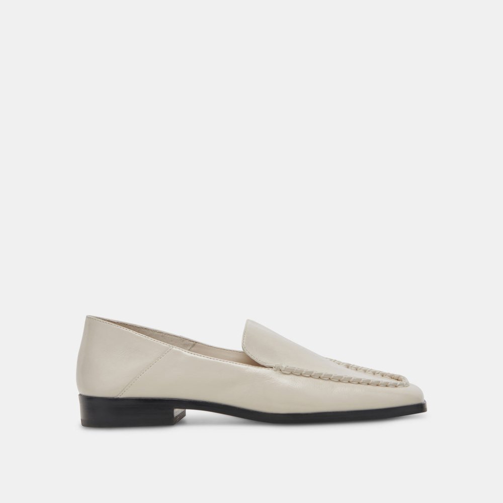 Dolce Vita Beny Flats Ivory Crinkle Patent
