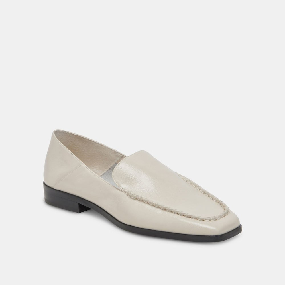 Dolce Vita Beny Flats Ivory Crinkle Patent