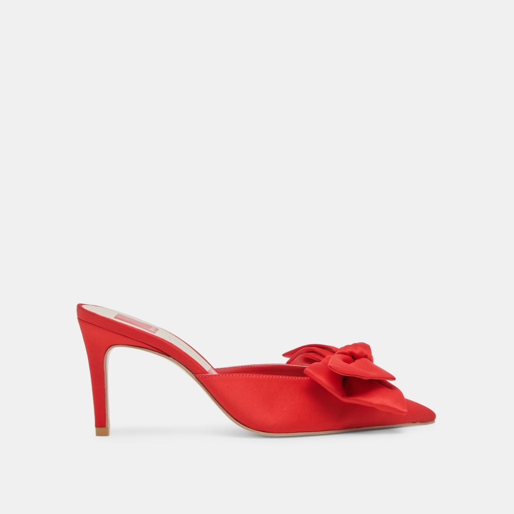 Dolce Vita Kayli Heels Red Satin