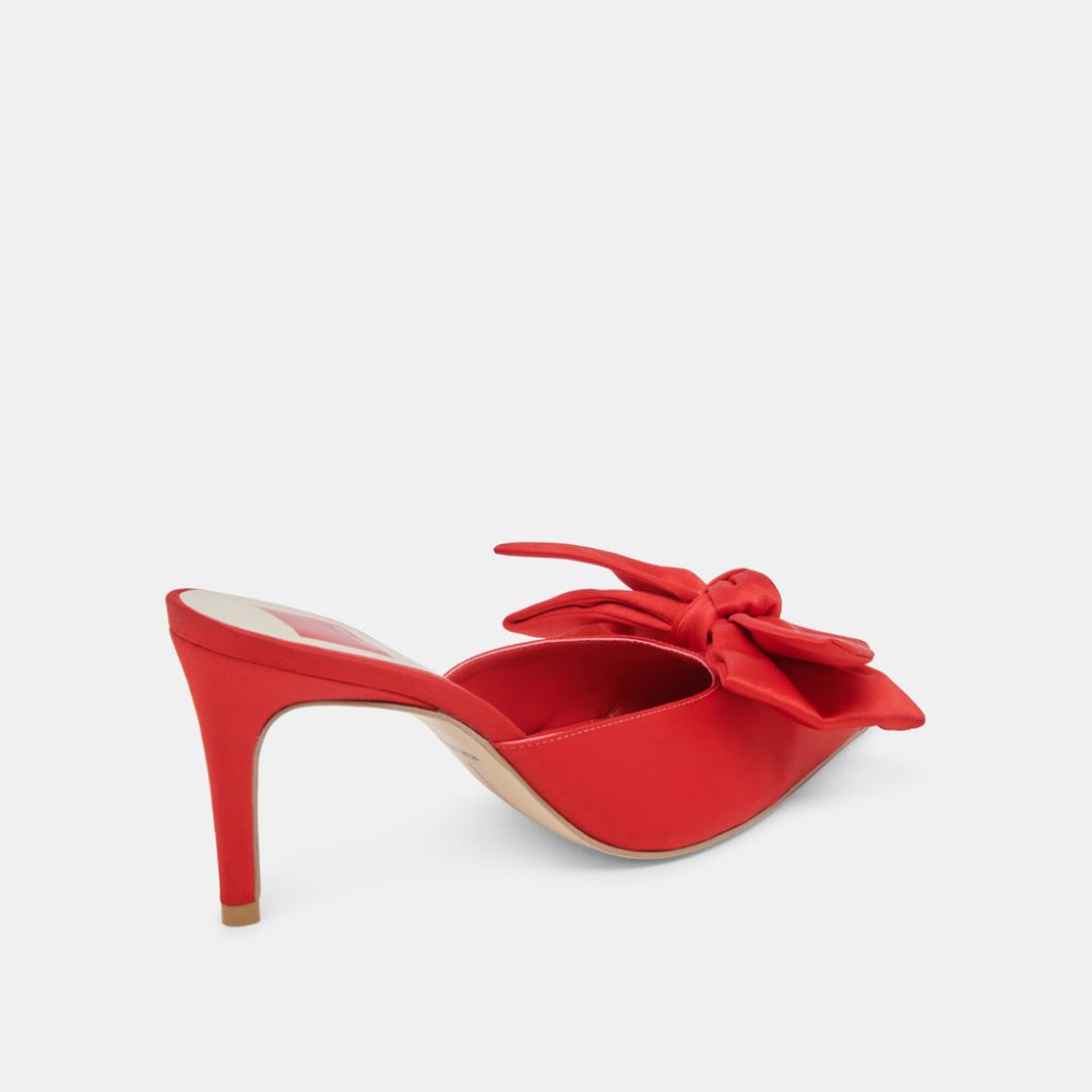 Dolce Vita Kayli Heels Red Satin