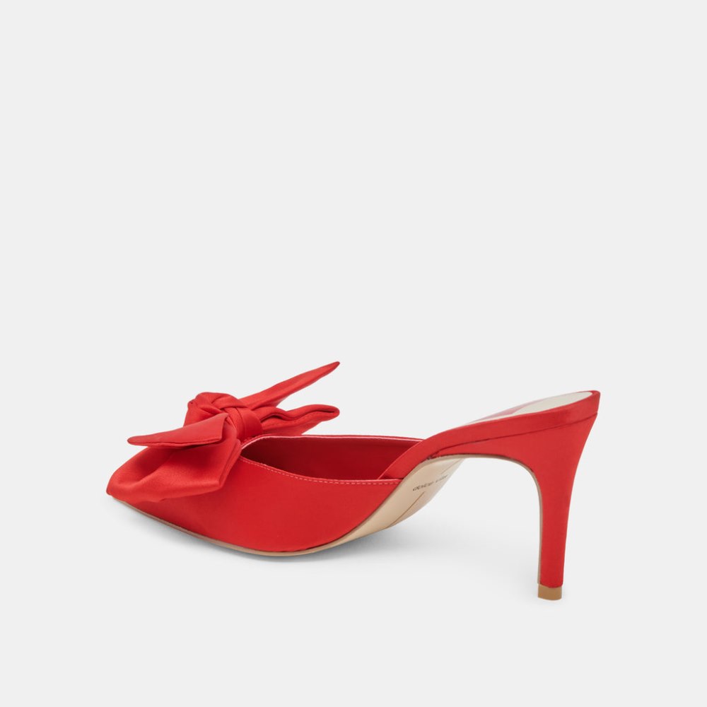 Dolce Vita Kayli Heels Red Satin