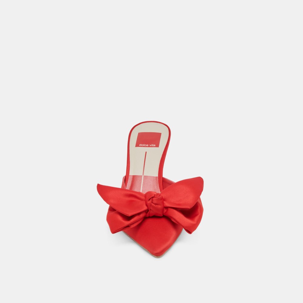 Dolce Vita Kayli Heels Red Satin