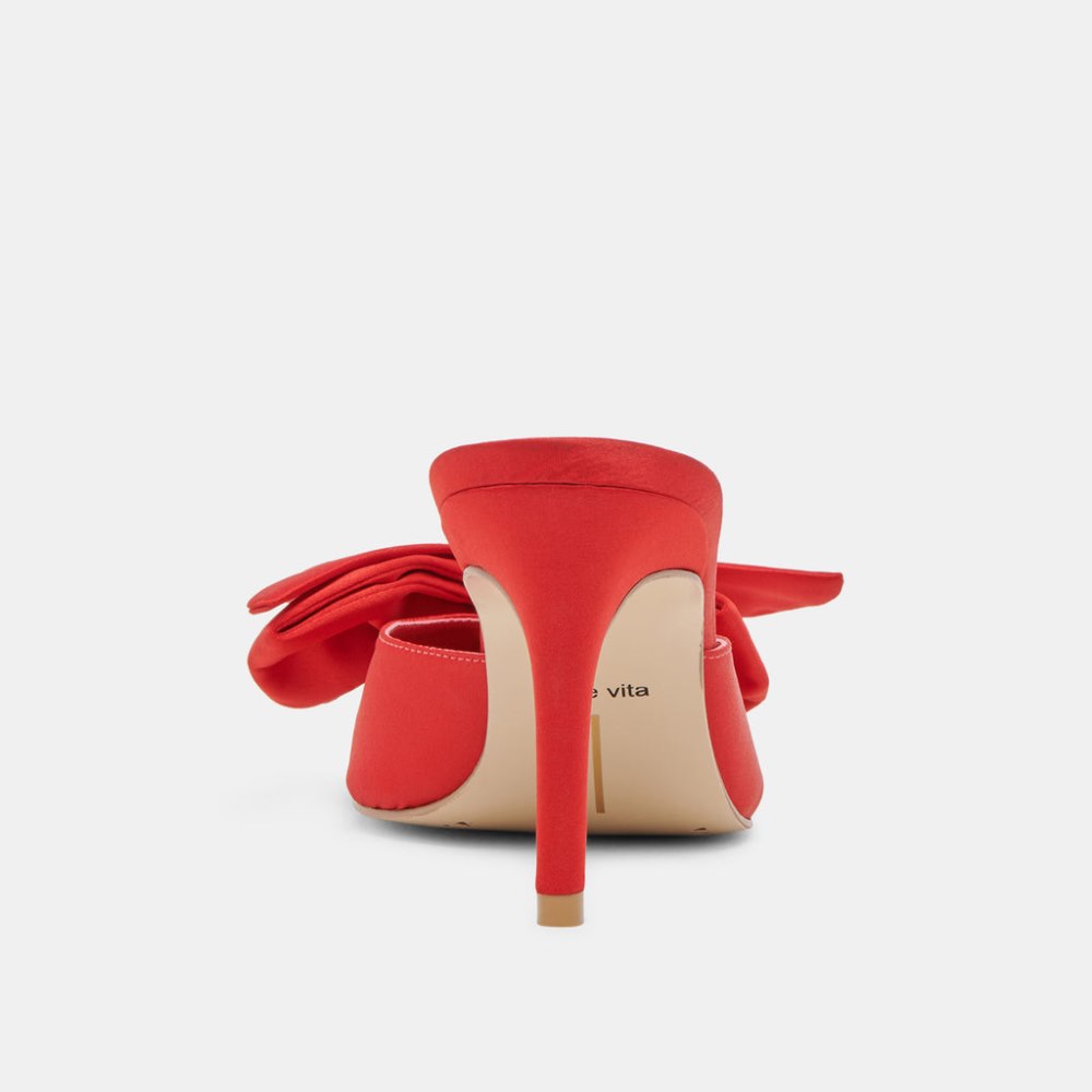 Dolce Vita Kayli Heels Red Satin
