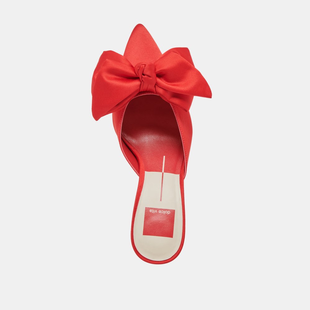 Dolce Vita Kayli Heels Red Satin