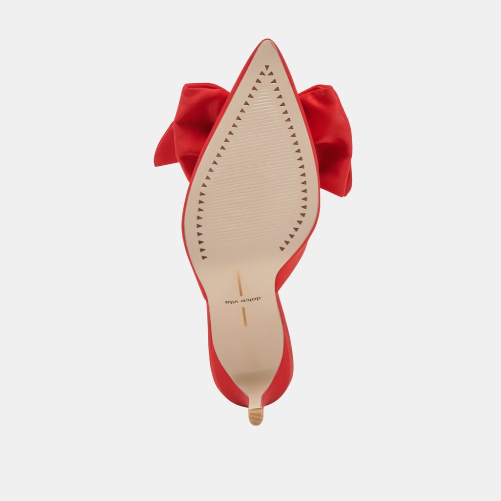 Dolce Vita Kayli Heels Red Satin