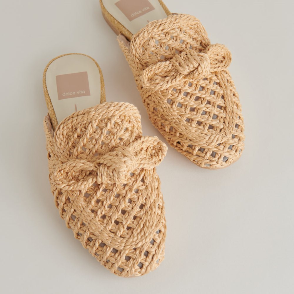 Dolce Vita Sabor Flats Lt Natural Raffia