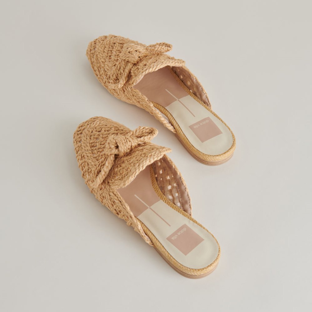 Dolce Vita Sabor Flats Lt Natural Raffia