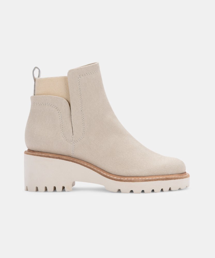 Dolce Vita Huey Booties Sandstone Canvas