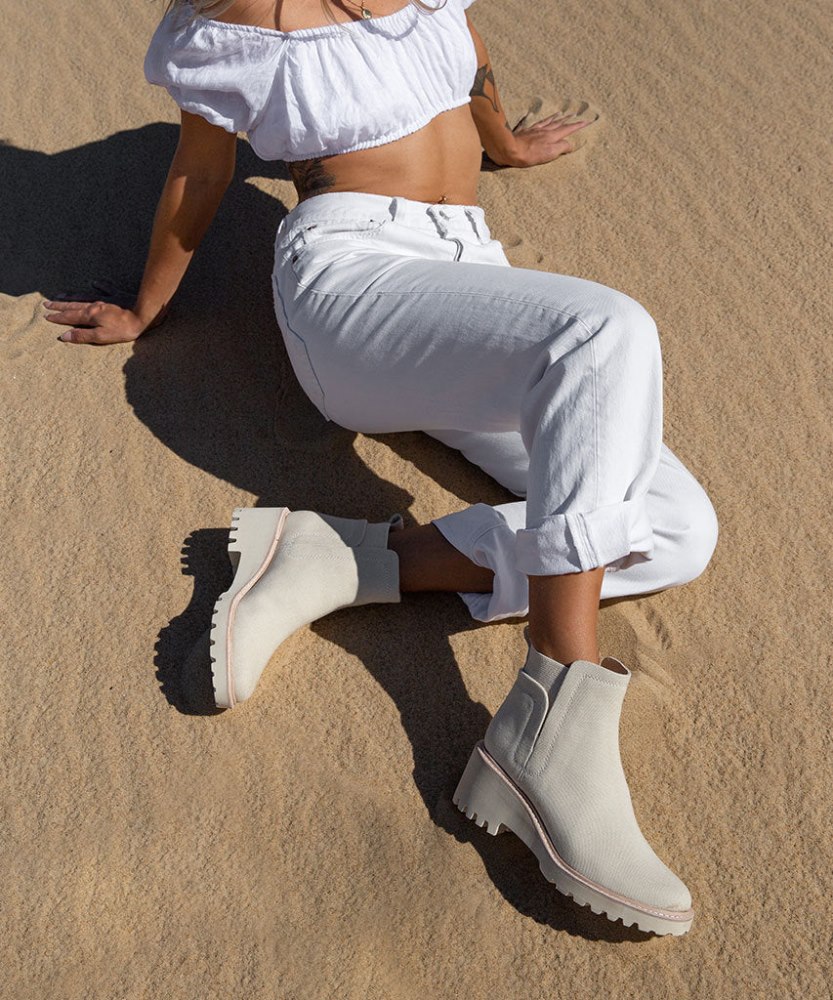 Dolce Vita Huey Booties Sandstone Canvas