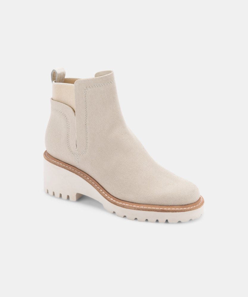Dolce Vita Huey Booties Sandstone Canvas