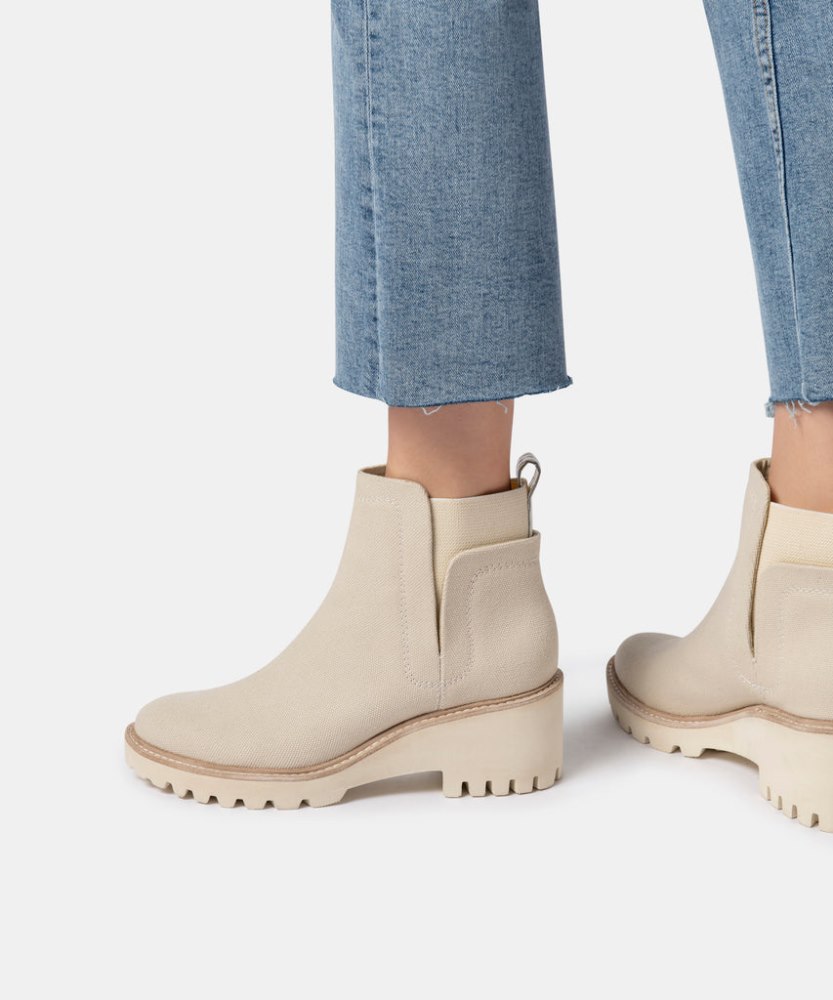 Dolce Vita Huey Booties Sandstone Canvas