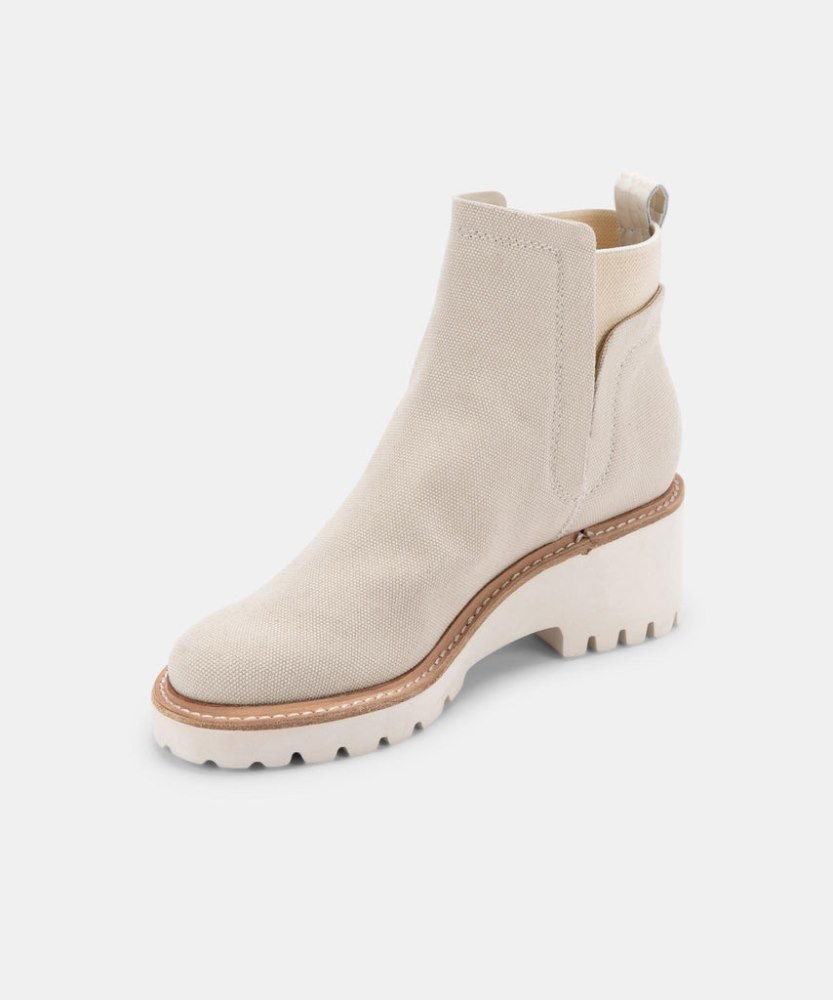 Dolce Vita Huey Booties Sandstone Canvas