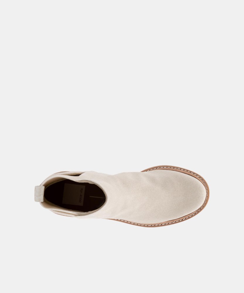 Dolce Vita Huey Booties Sandstone Canvas