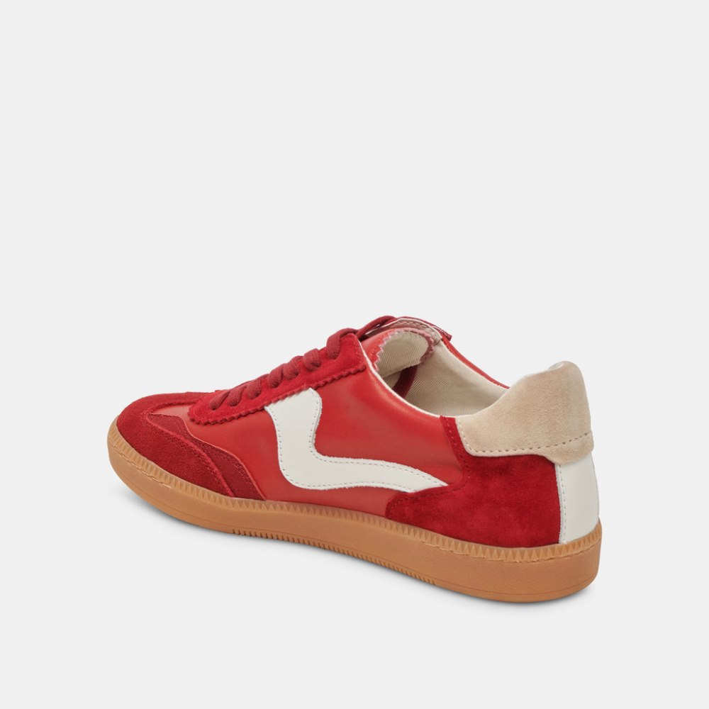 Dolce Vita Notice Wide Sneakers Crimson Suede