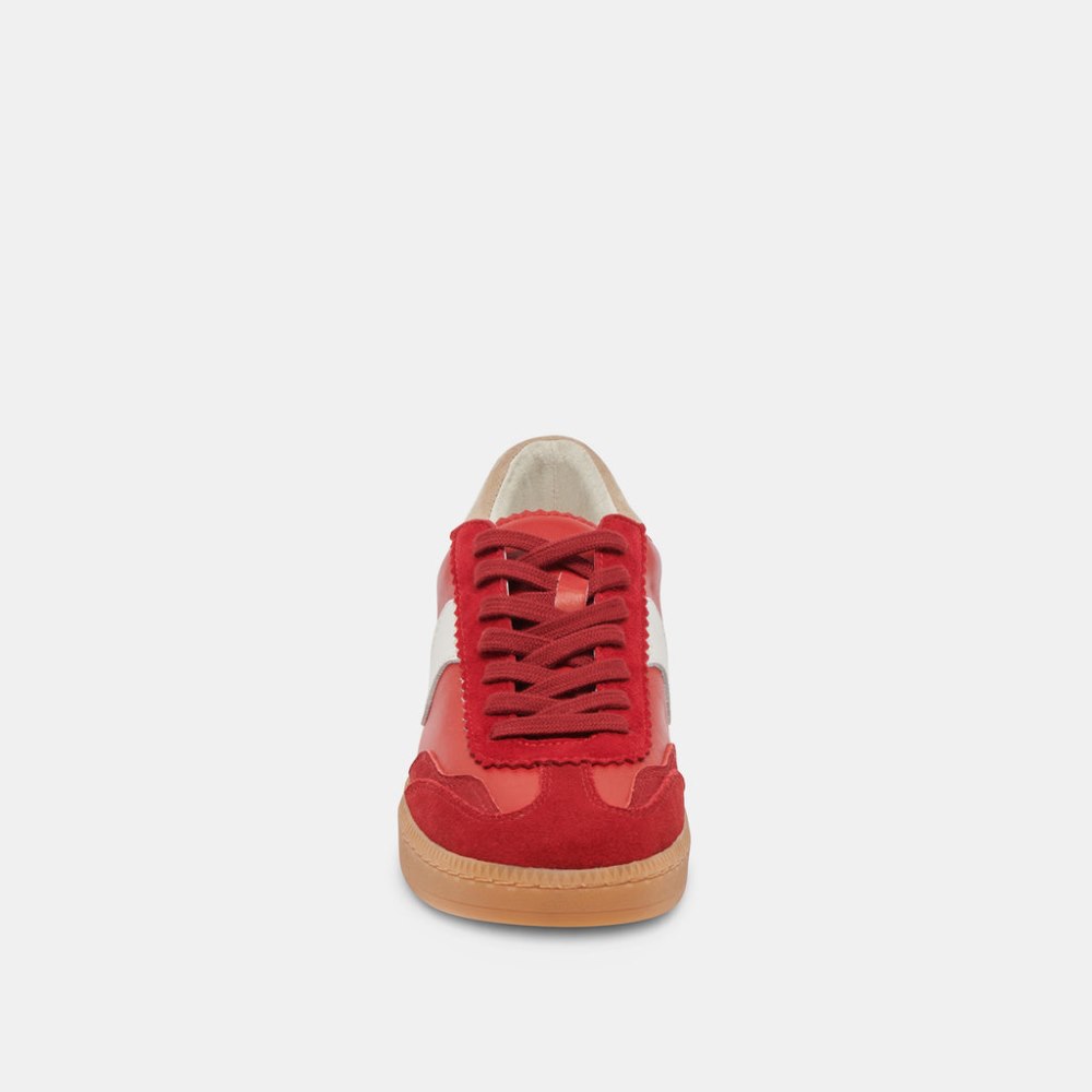 Dolce Vita Notice Wide Sneakers Crimson Suede