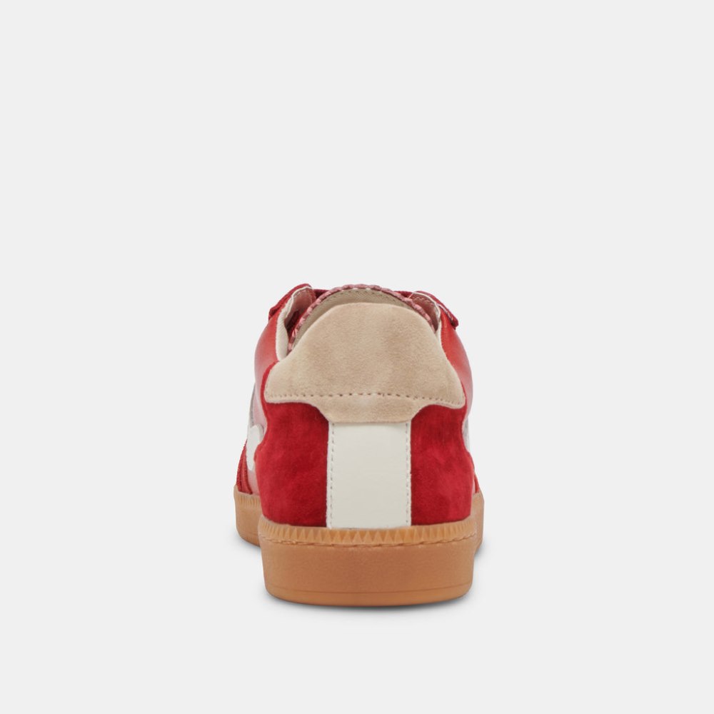 Dolce Vita Notice Wide Sneakers Crimson Suede