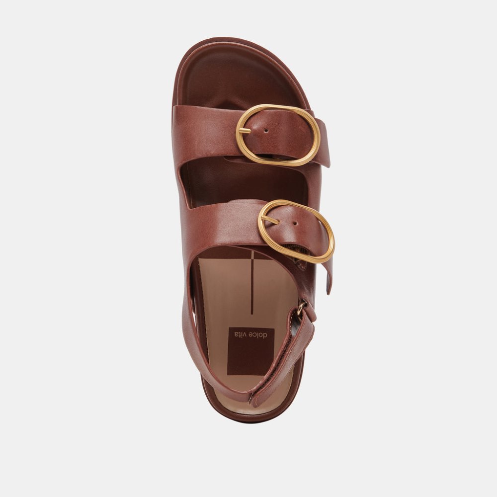 Dolce Vita Starla Sandals Brown Leather