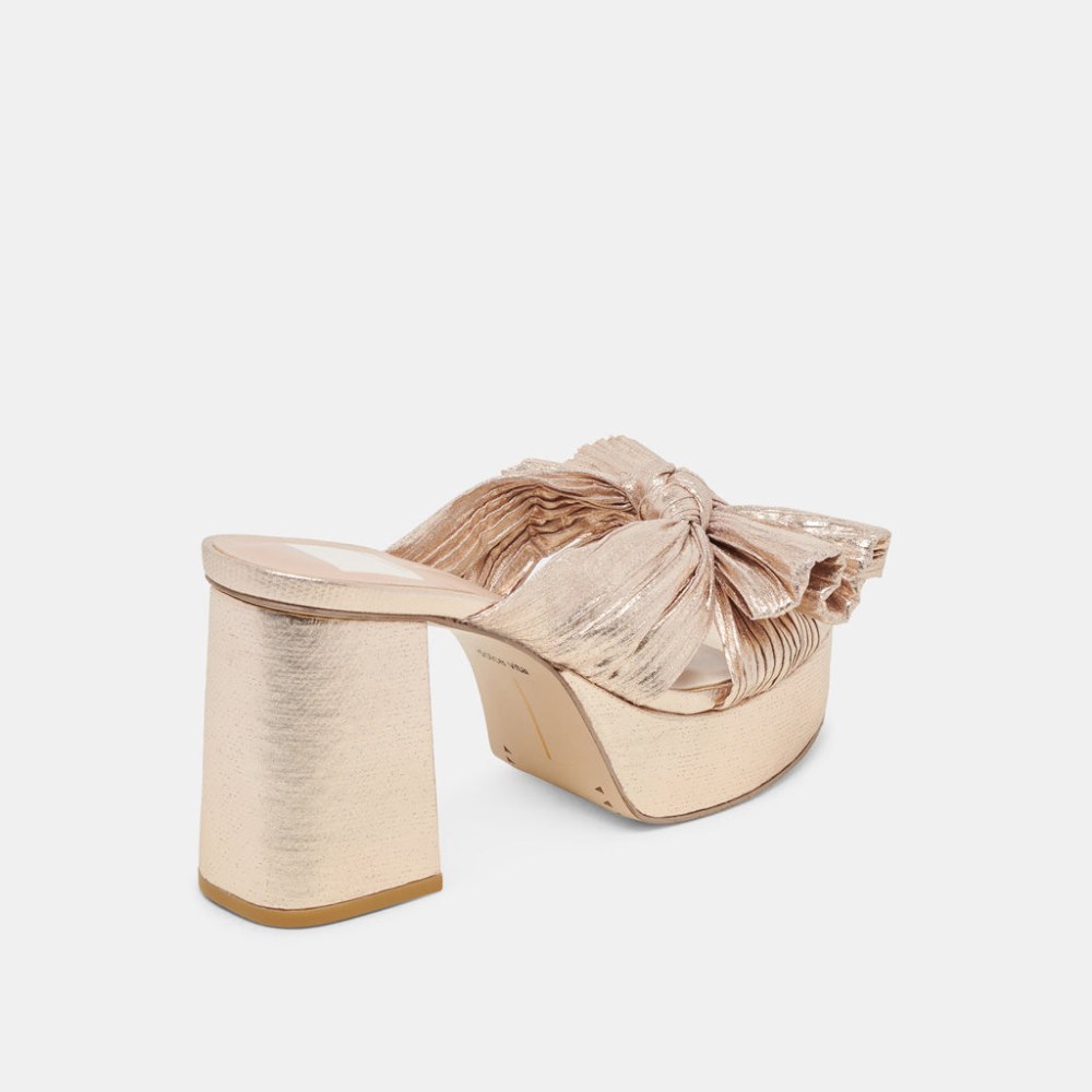 Dolce Vita Blare Heels Platinum Satin